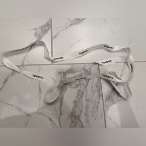 Chanel White Ribbon. 5.  79 inches long